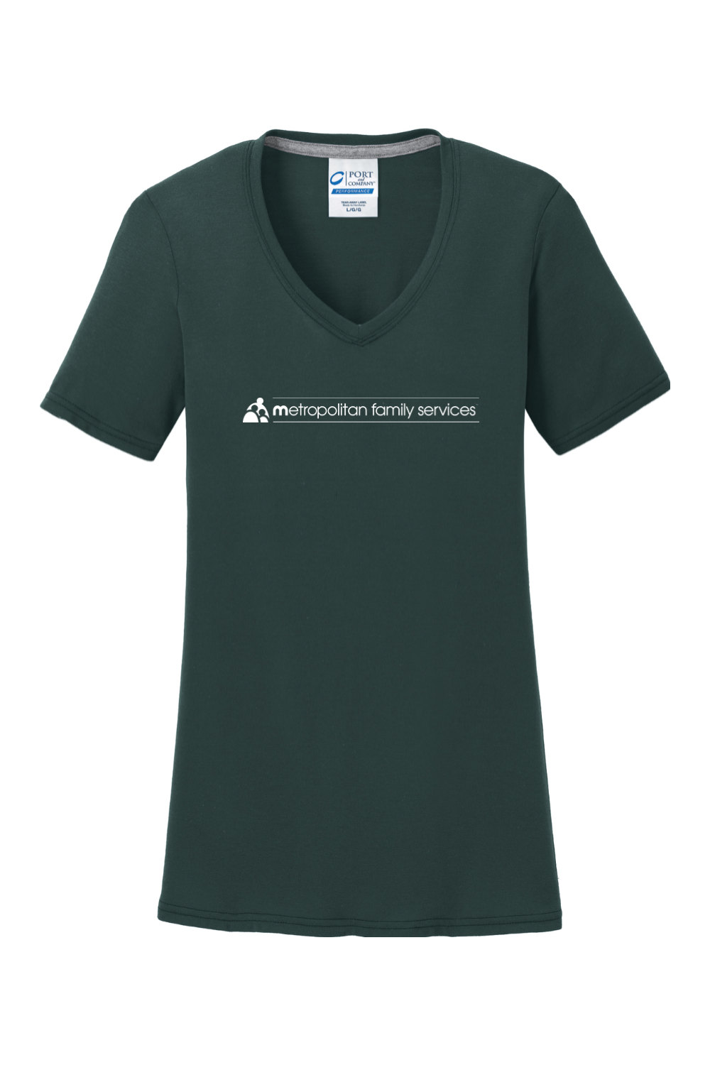 Port & Company Ladies Performance Blend V-Neck Tee