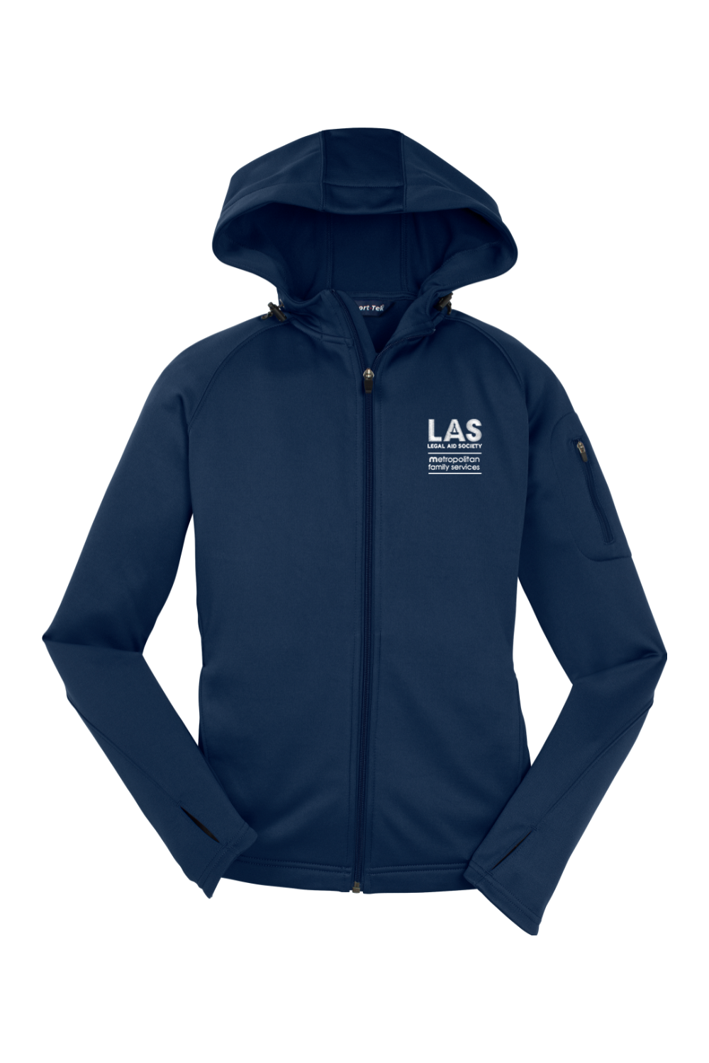 Sport-Tek Ladies Tech Fleece Full-Zip Hooded Jacket