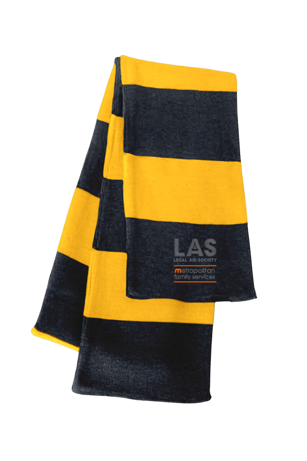 Sportsman Rugby-Striped Knit Scarf