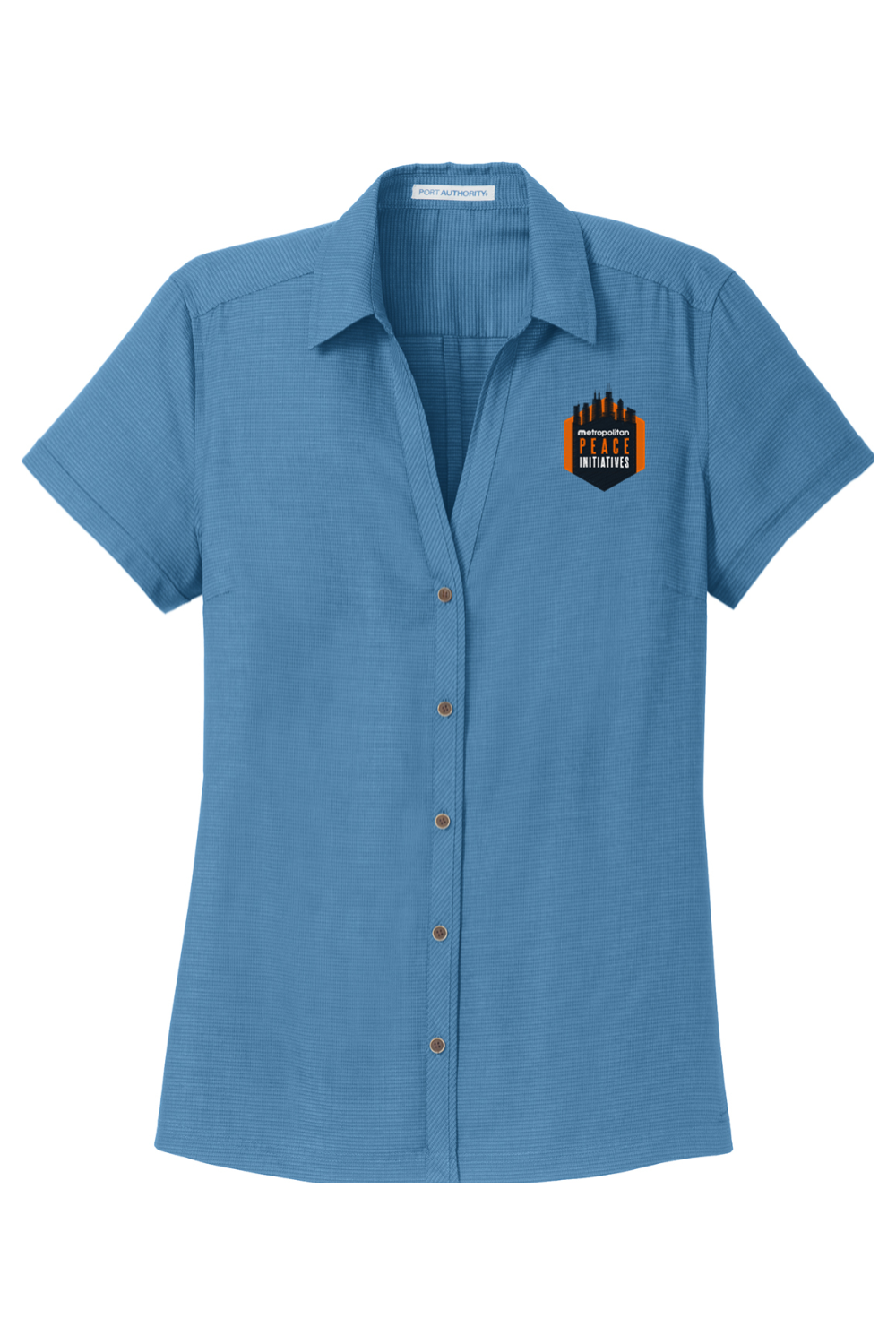 Port Authority Ladies Textured Camp Shirt