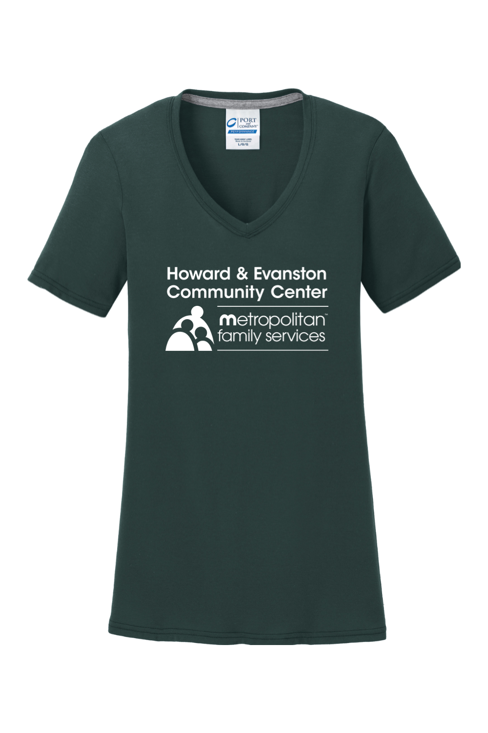 Port & Company Ladies Performance Blend V-Neck Tee