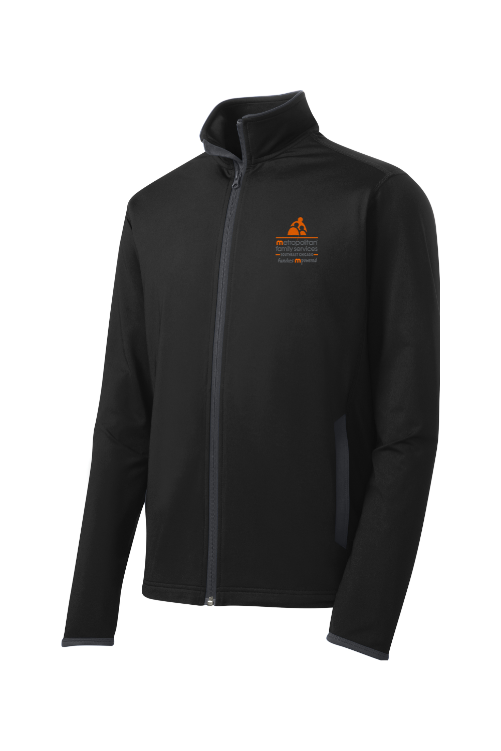 Sport-Tek Sport-Wick Stretch Contrast Full-Zip Jacket