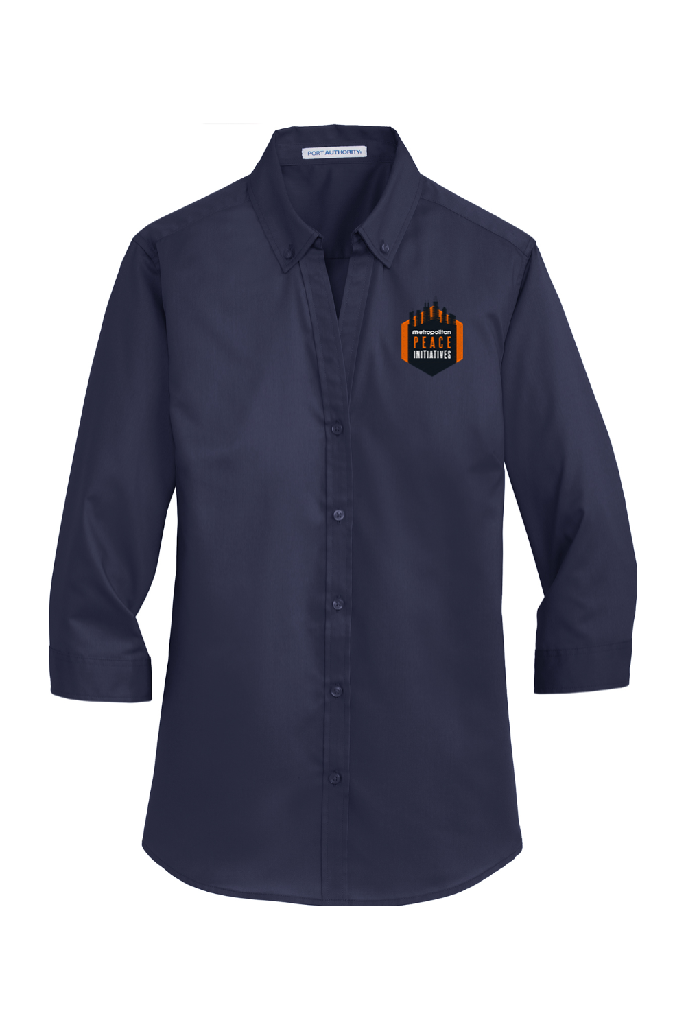 Port Authority Ladies 3/4-Sleeve SuperPro Twill Shirt
