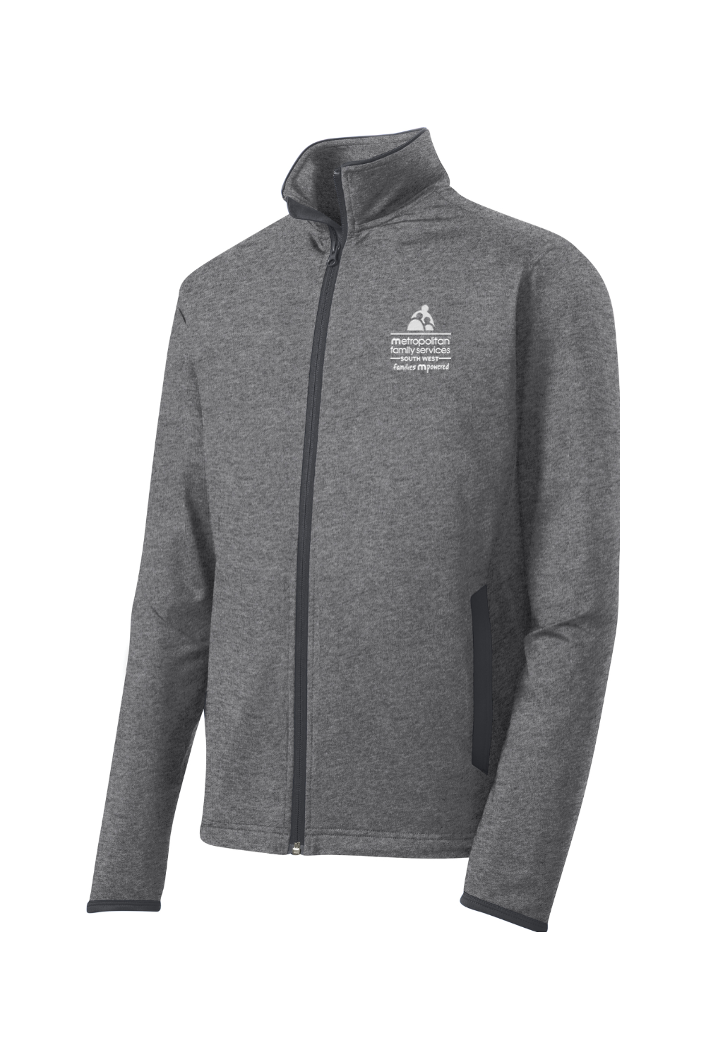 Sport-Tek Sport-Wick Stretch Contrast Full-Zip Jacket