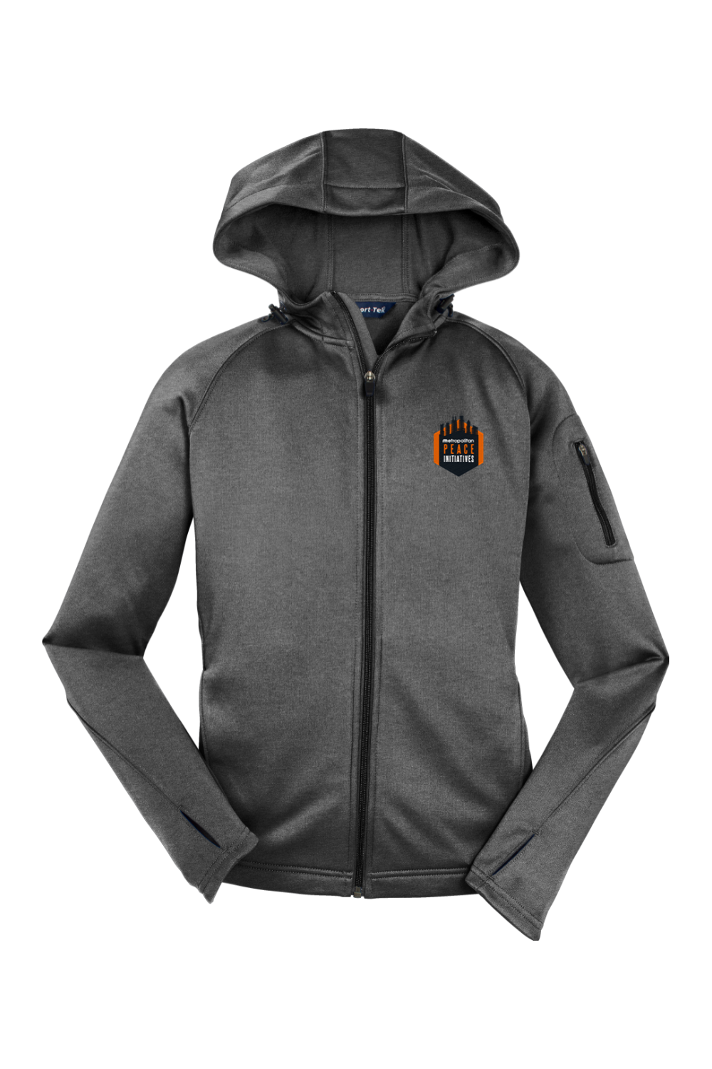 Sport-Tek Ladies Tech Fleece Full-Zip Hooded Jacket