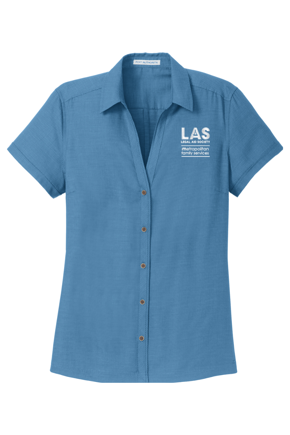Port Authority Ladies Textured Camp Shirt