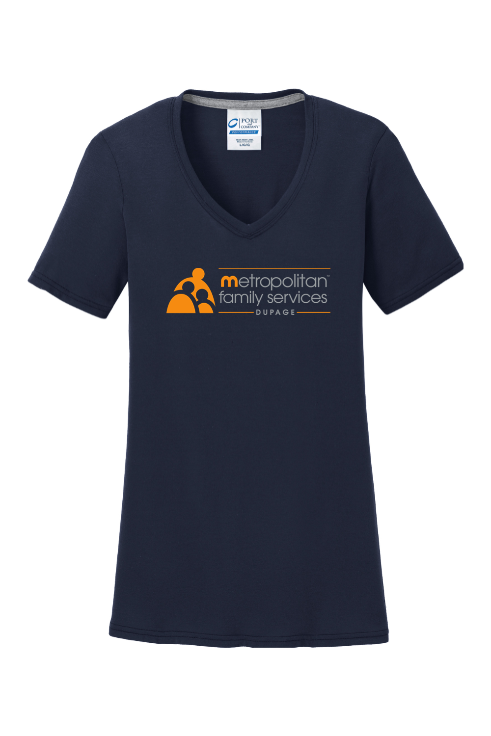 Port & Company Ladies Performance Blend V-Neck Tee