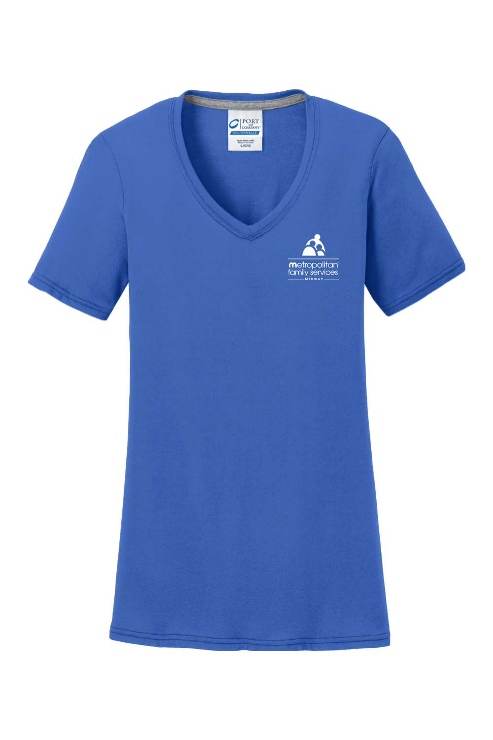 Port & Company Ladies Performance Blend V-Neck Tee