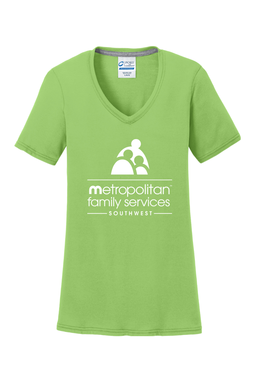Port & Company Ladies Performance Blend V-Neck Tee