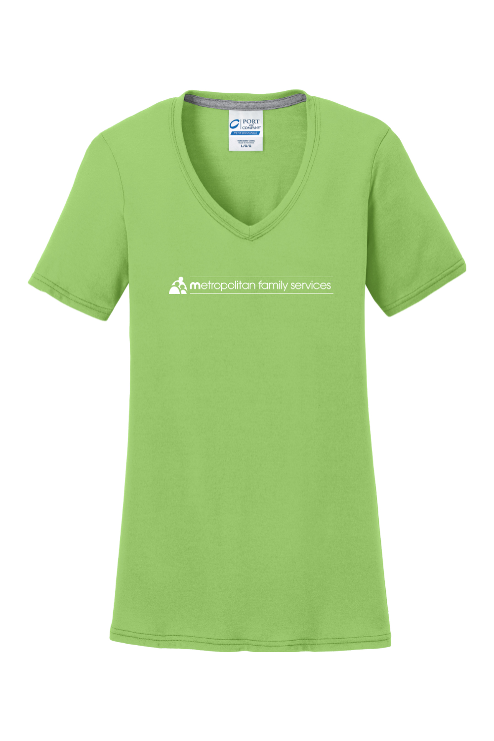 Port & Company Ladies Performance Blend V-Neck Tee