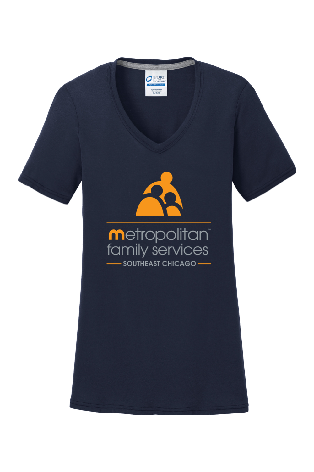 Port & Company Ladies Performance Blend V-Neck Tee