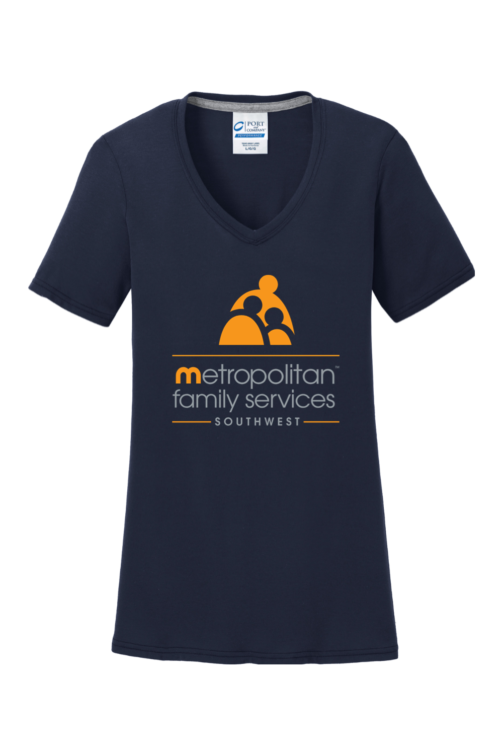 Port & Company Ladies Performance Blend V-Neck Tee
