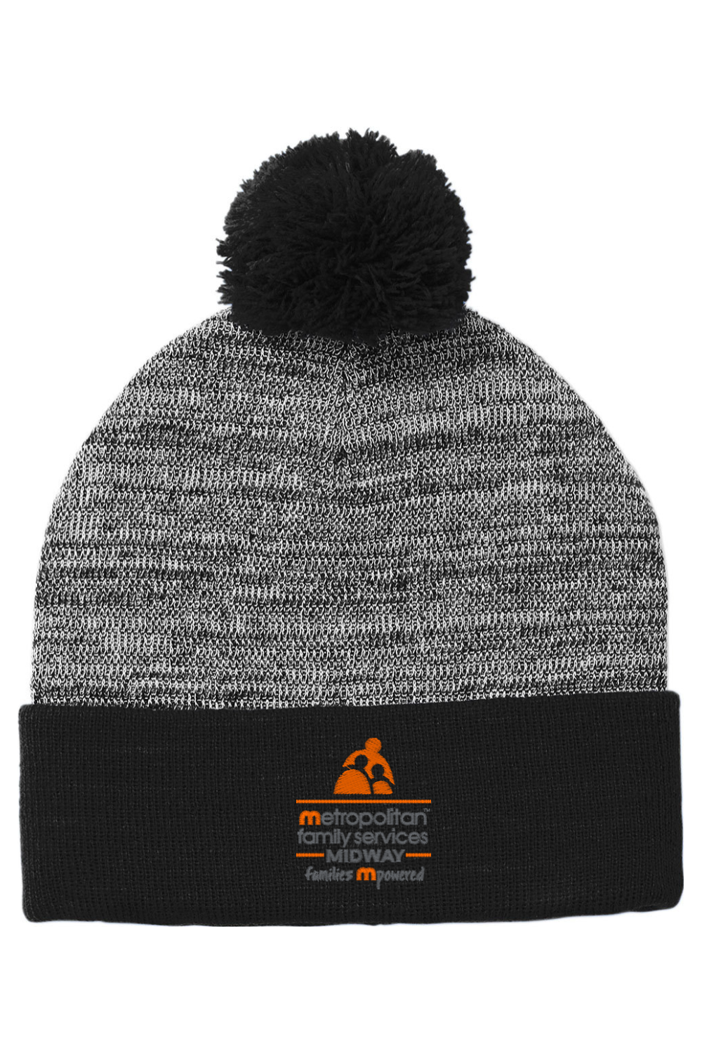 Sport-TekHeather Pom Pom Beanie