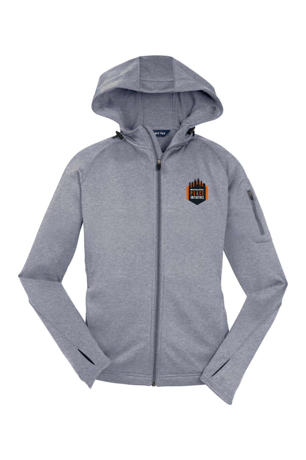 Sport-Tek Ladies Tech Fleece Full-Zip Hooded Jacket
