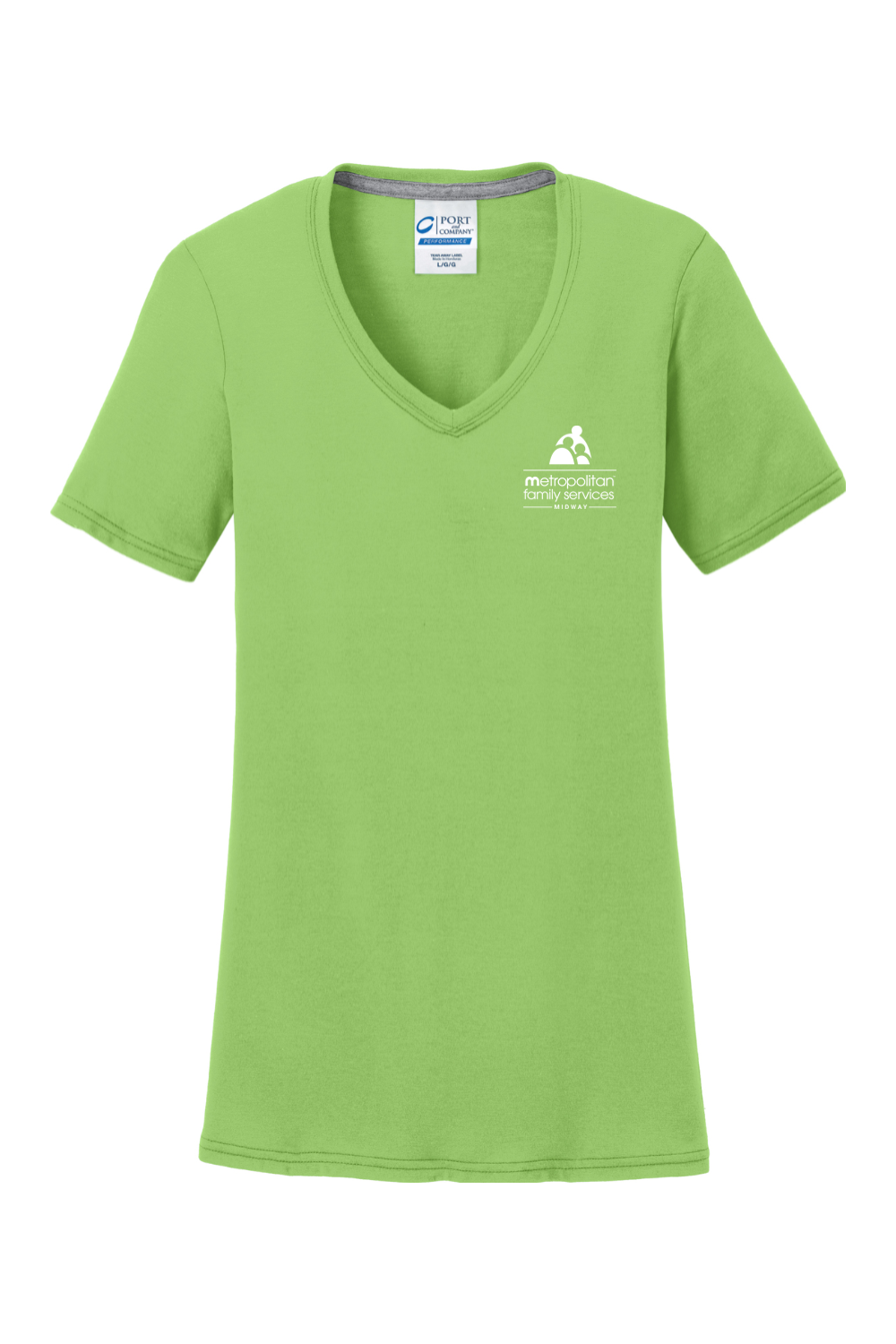 Port & Company Ladies Performance Blend V-Neck Tee