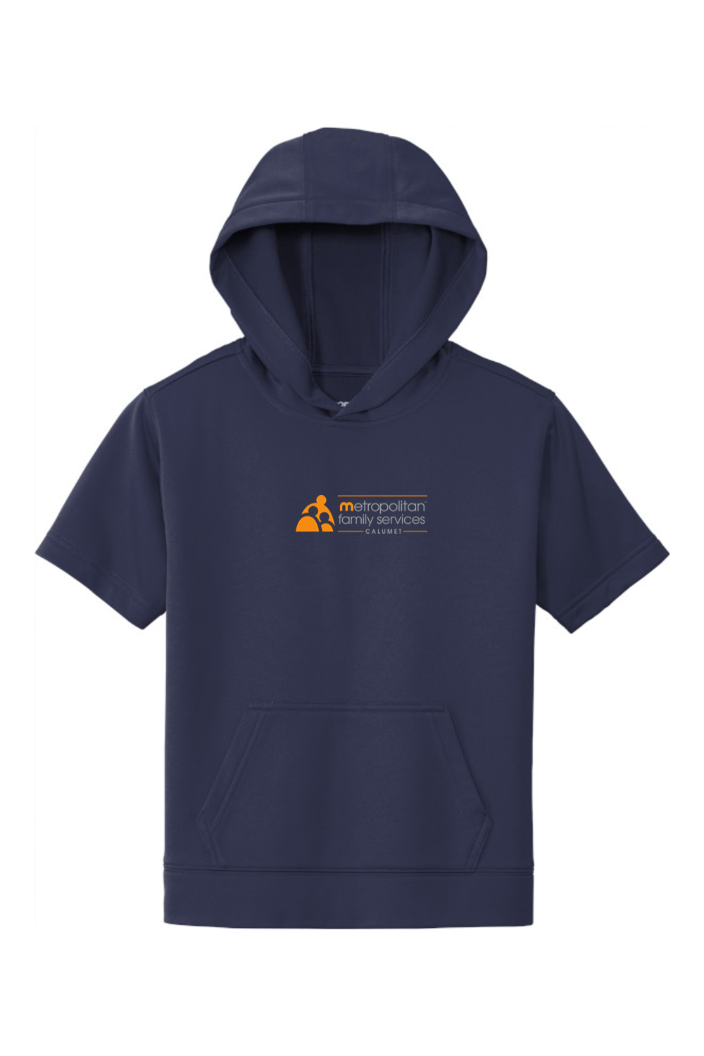 Sport-Tek Youth Sport-Wick Fleece Short Sleeve Hooded Pullover