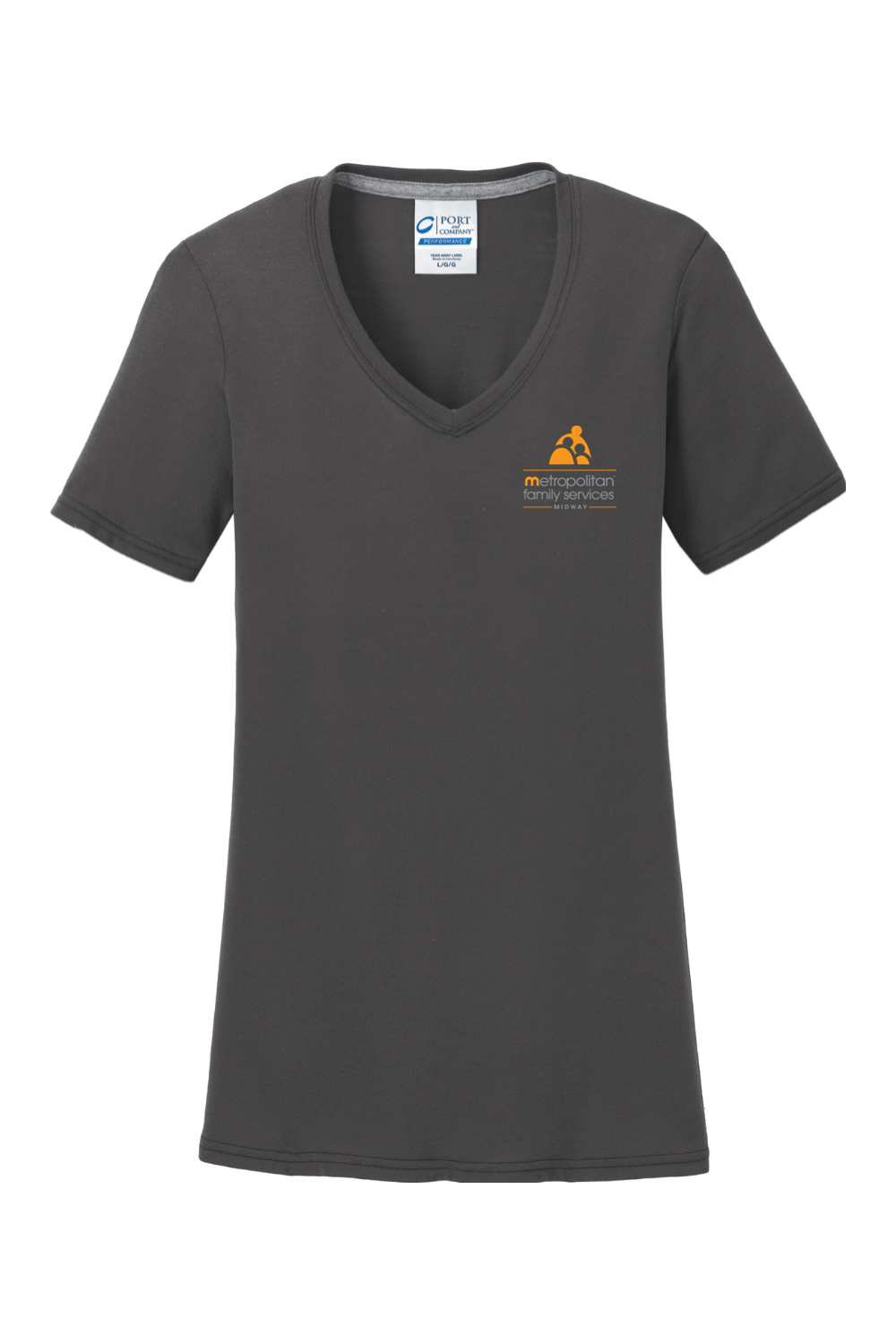 Port & Company Ladies Performance Blend V-Neck Tee