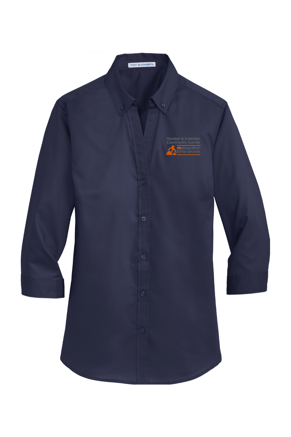 Port Authority Ladies 3/4-Sleeve SuperPro Twill Shirt