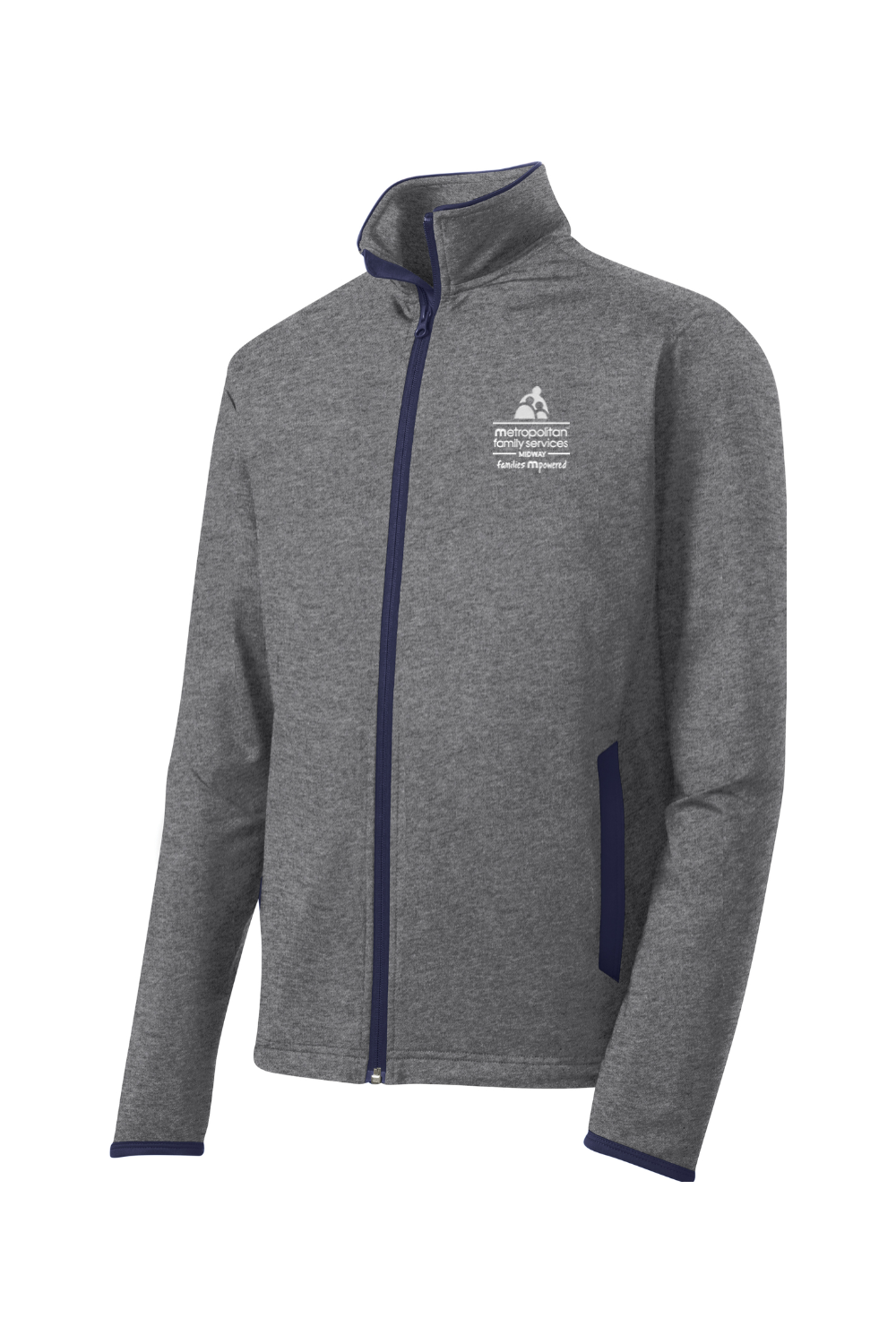 Sport-Tek Sport-Wick Stretch Contrast Full-Zip Jacket