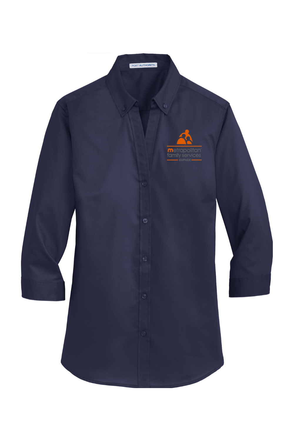 Port Authority Ladies 3/4-Sleeve SuperPro Twill Shirt