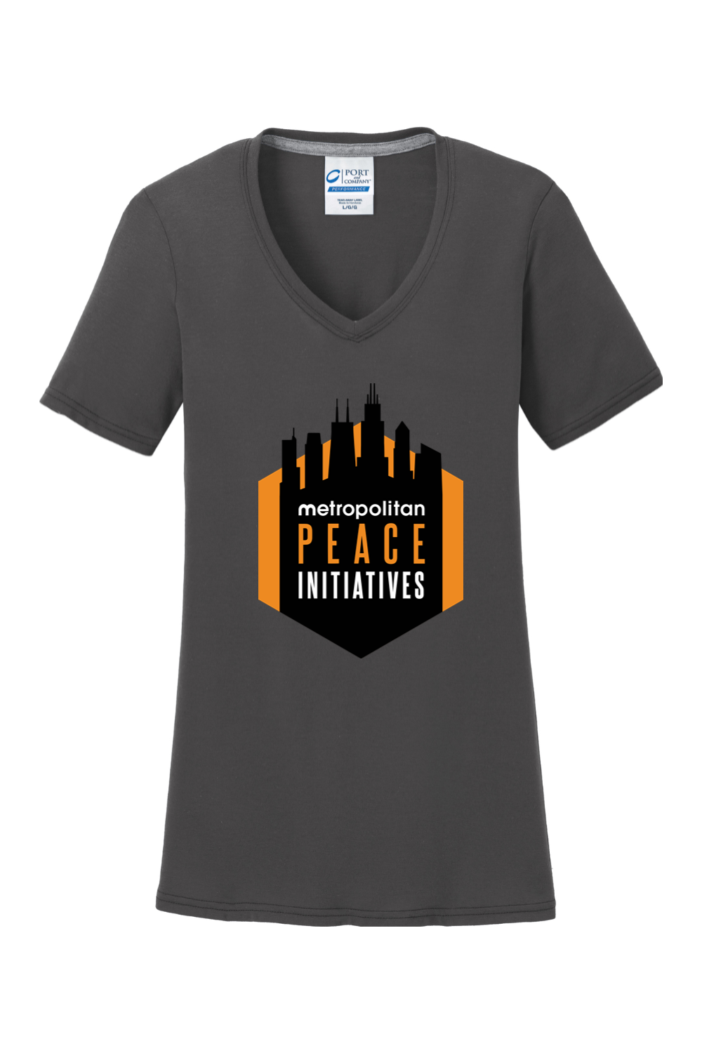 Port & Company Ladies Performance Blend V-Neck Tee
