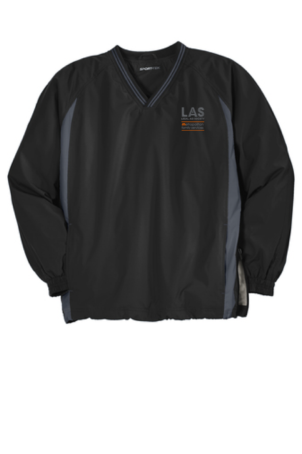 Sport-Tek® Tipped V-Neck Raglan Wind Shirt