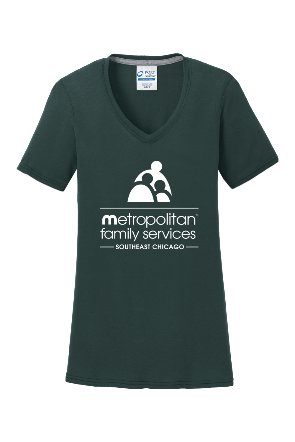 Port & Company Ladies Performance Blend V-Neck Tee