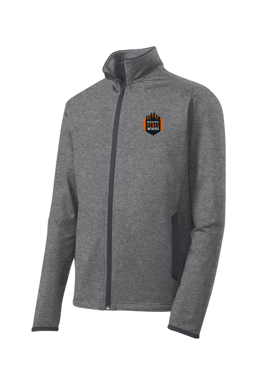 Sport-Tek Sport-Wick Stretch Contrast Full-Zip Jacket