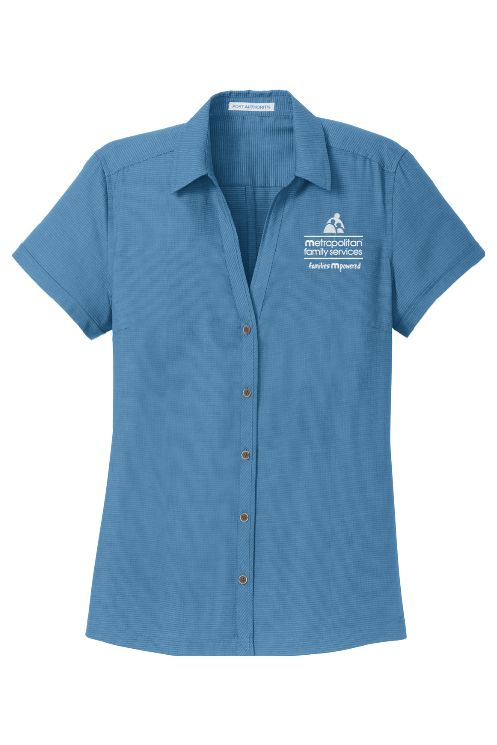 Port Authority Ladies Textured Camp Shirt