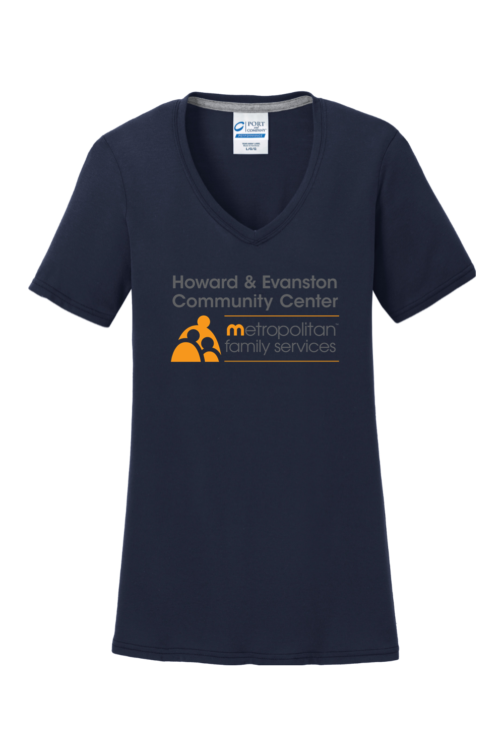 Port & Company Ladies Performance Blend V-Neck Tee