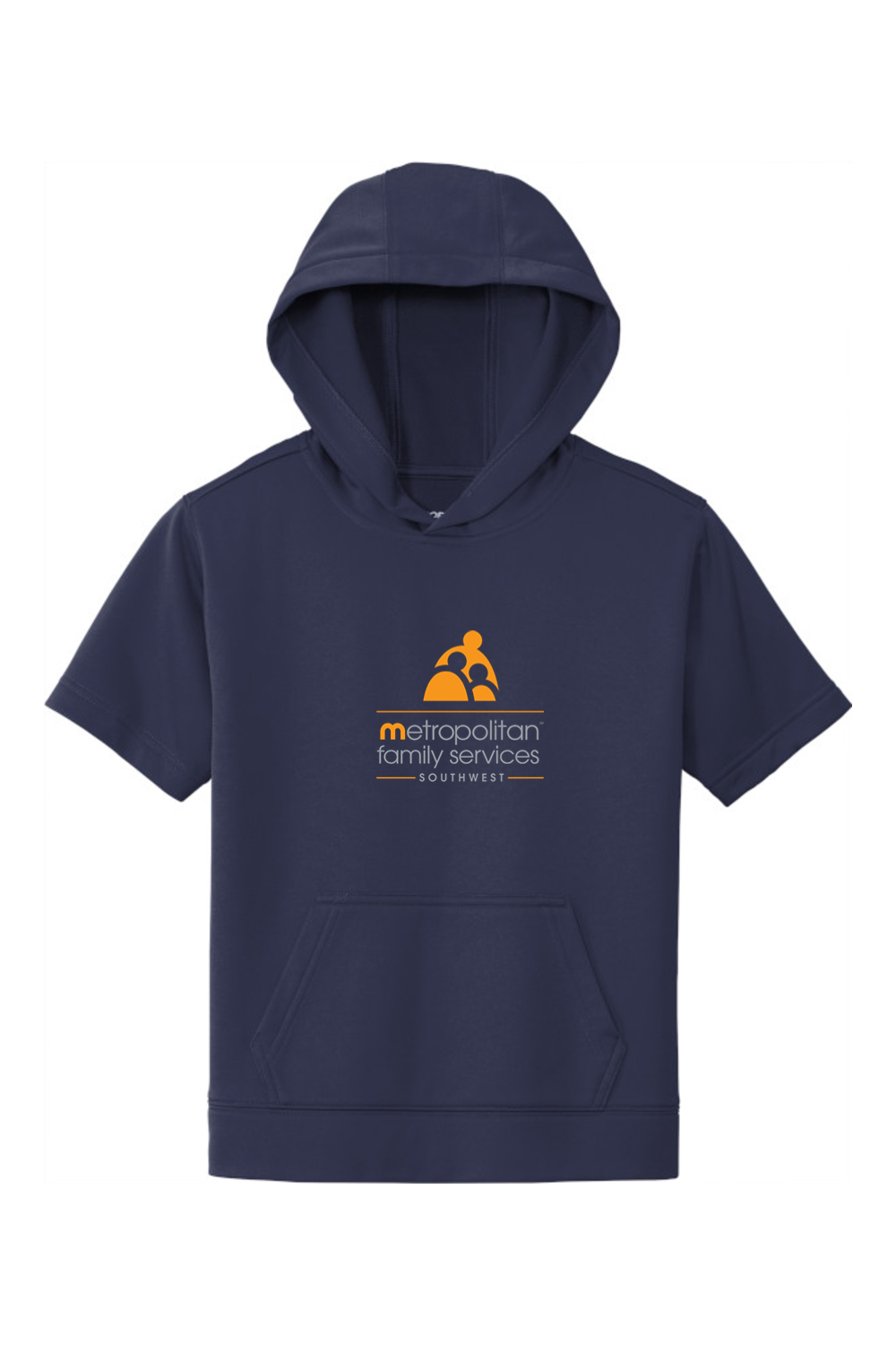 Sport-Tek Youth Sport-Wick Fleece Short Sleeve Hooded Pullover