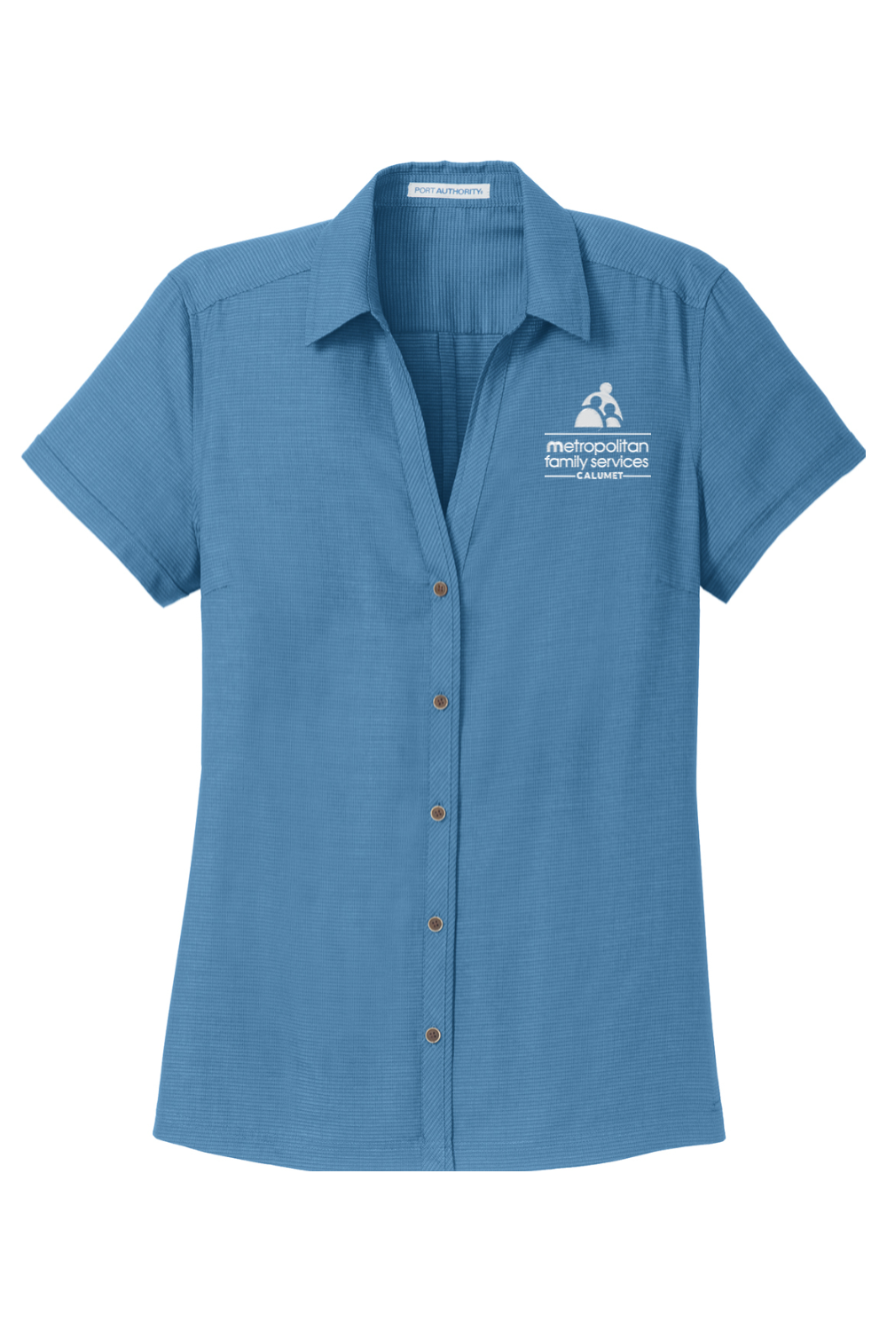 Port Authority Ladies Textured Camp Shirt