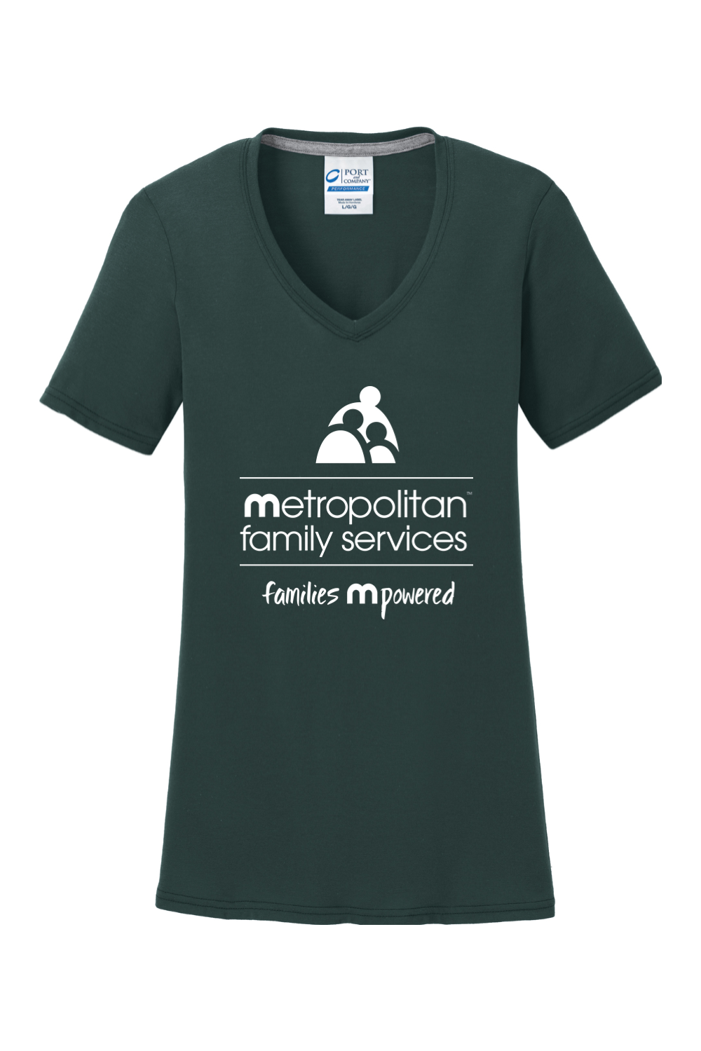 Port & Company Ladies Performance Blend V-Neck Tee