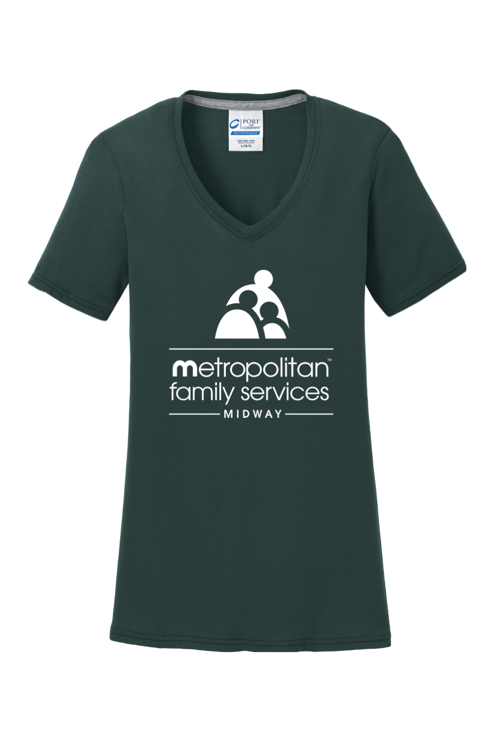 Port & Company Ladies Performance Blend V-Neck Tee