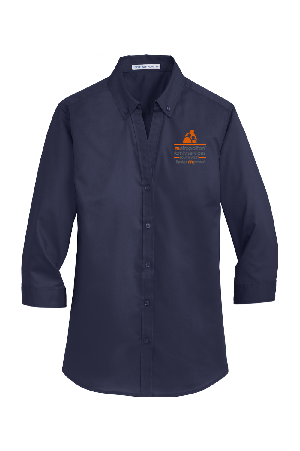 Port Authority Ladies 3/4-Sleeve SuperPro Twill Shirt