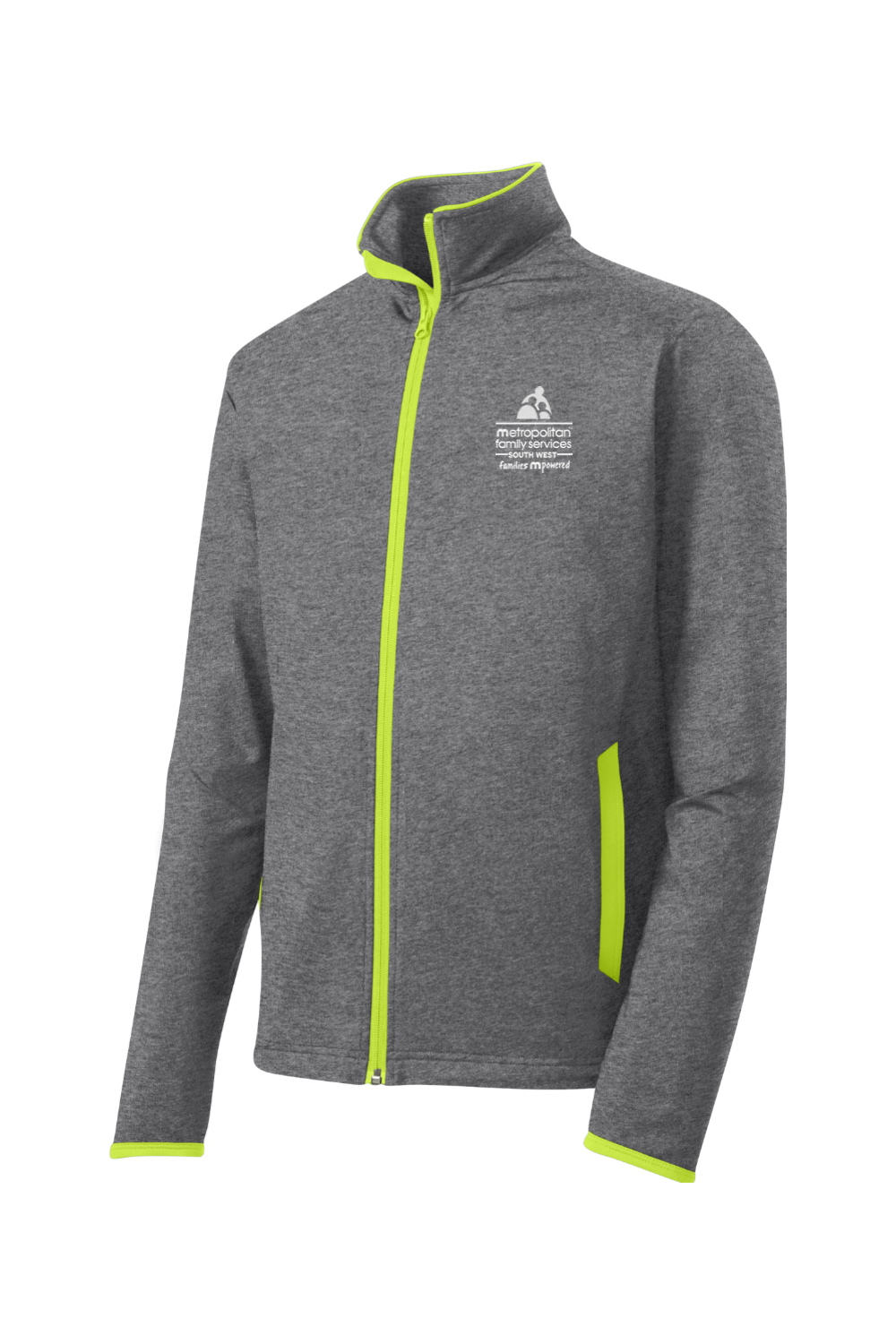 Sport-Tek Sport-Wick Stretch Contrast Full-Zip Jacket