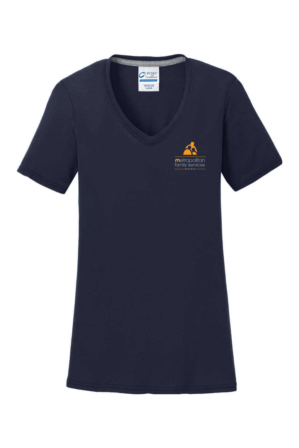Port & Company Ladies Performance Blend V-Neck Tee