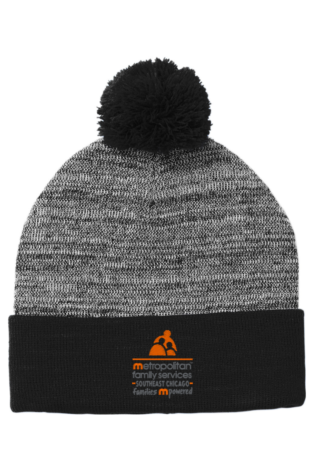 Sport-TekHeather Pom Pom Beanie